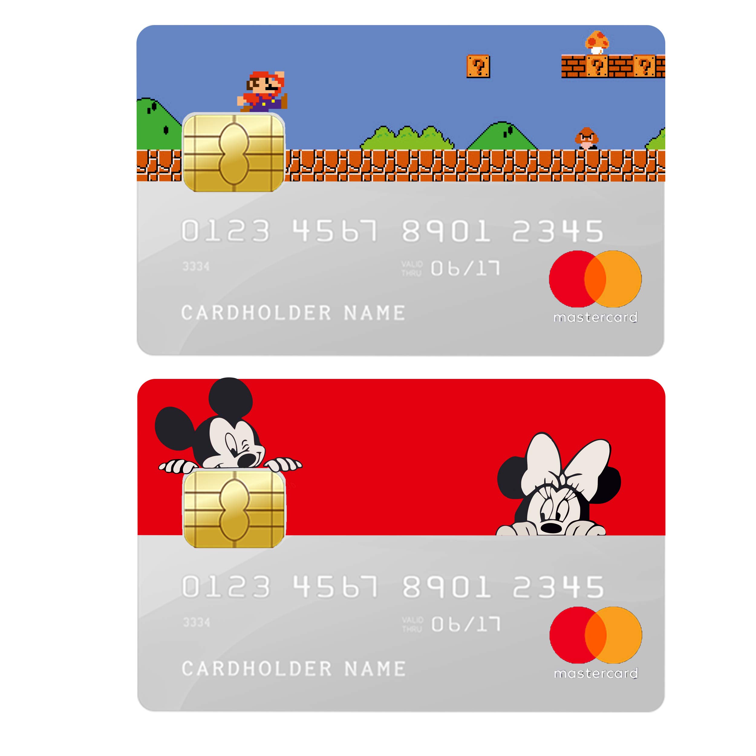 Buy Rangjogi Mario + Mickey Mouse Stickers for Credit/Debit Card