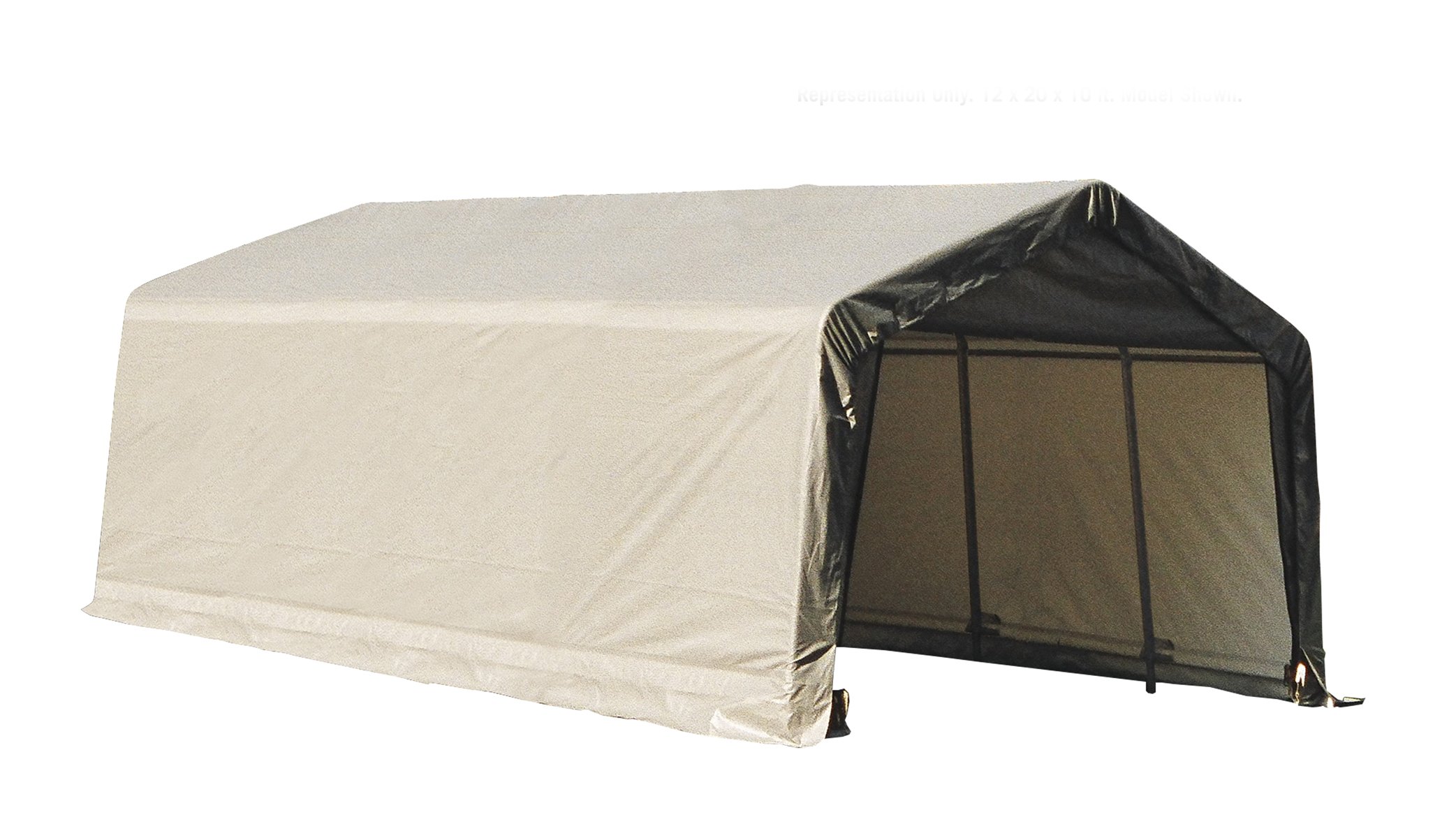 Amazon.com : ShelterLogic 73432 Grey 12'x20'x10' Peak Style