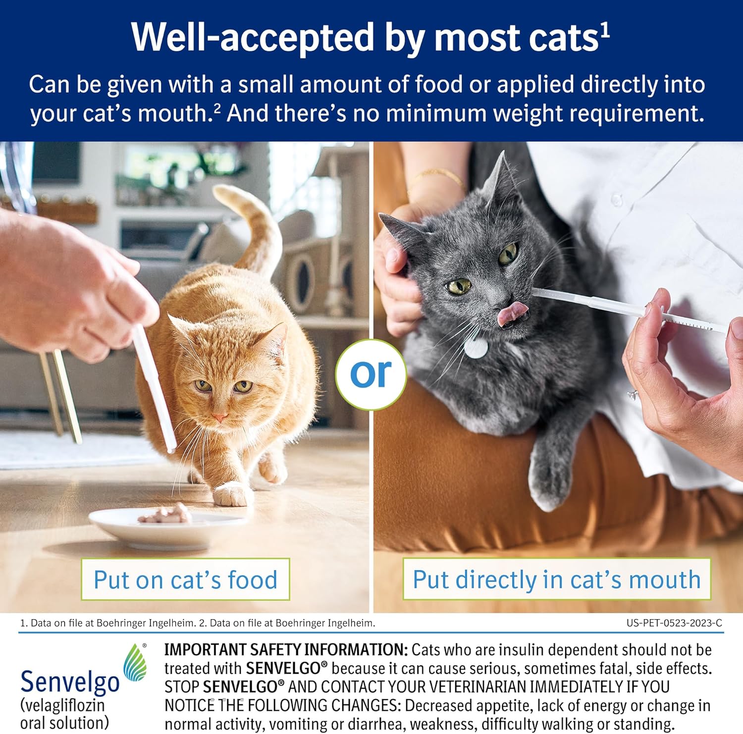 SENVELGO® (velagliflozin Oral Solution) Liquid Oral Diabetes Treatment for Cats, 12 mL Bottle 15 mg/mL