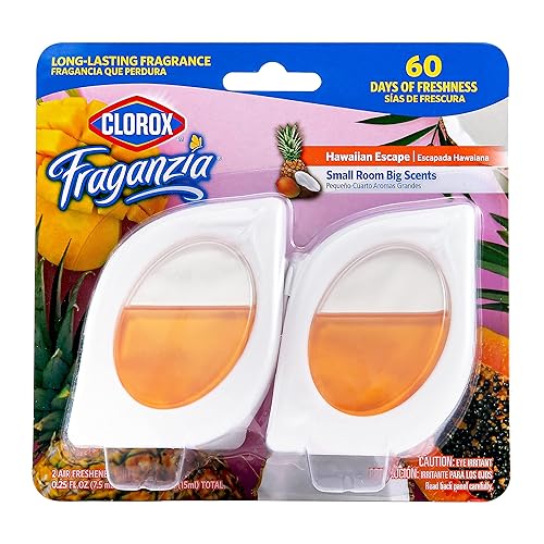 Miniatura 7 de Clorox Fraganzia Ambientador de aire para habitaciones pequeñas en lavanda con eucalipto para despegar y colocar sin enchufe sin baterías para