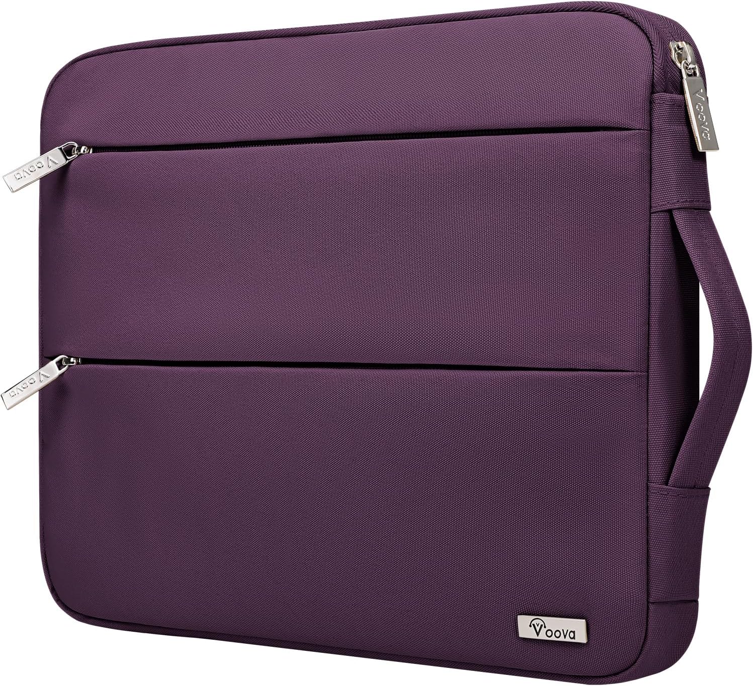 Voova 14 15 Inch Laptop Sleeve Case, Waterproof Computer Bag Cover Compatible with MacBook Air 15 M2/M3/M4 2022-2025, MacBook Pro 15, Hp chromebook 14, 14-15” Dell Lenovo Acer Asus, Dark Purple