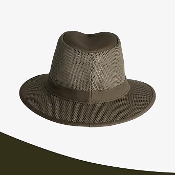 Henschel Hats Safari Breezer Hat - Wide-Brim Sun Hat for Men with Mesh Composition