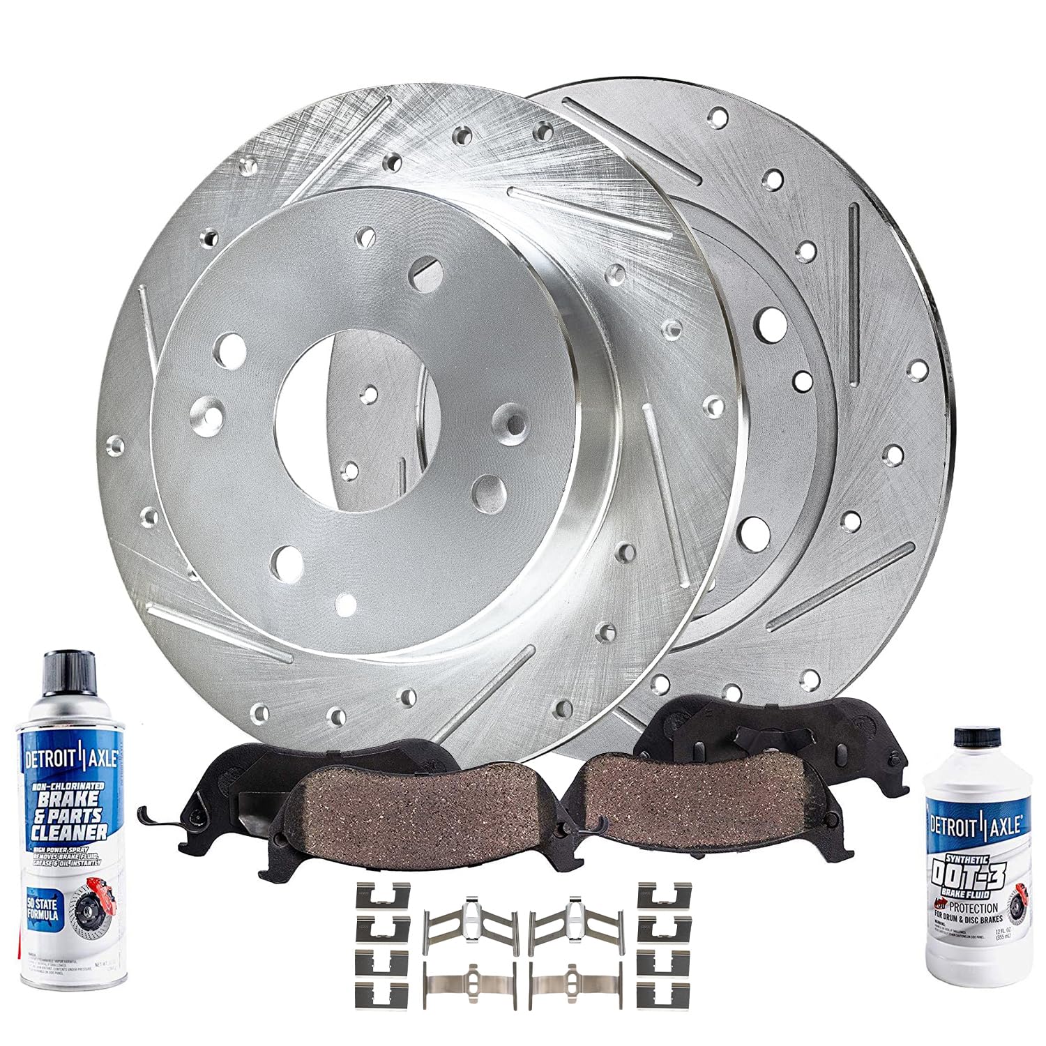 Detroit Axle - Rear Brake Kit for 1997 Acura CL, 1991-1997 Honda Accord