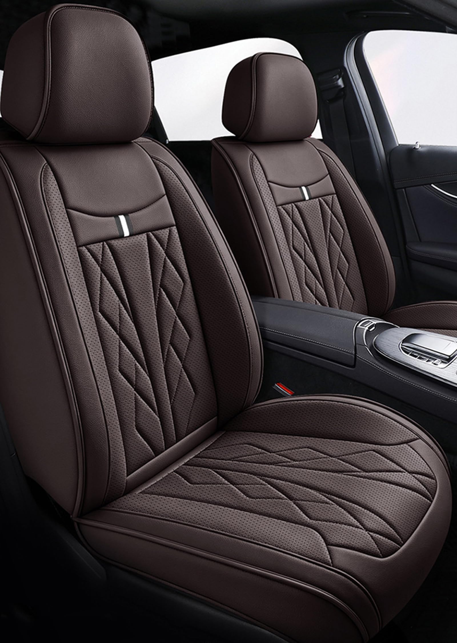 Coprisedili per auto, Coprisedili per auto, Seggiolino auto in pelle | Cuscino per seggiolino auto in pelle, accessori per interni auto, misura universale per la maggior parte