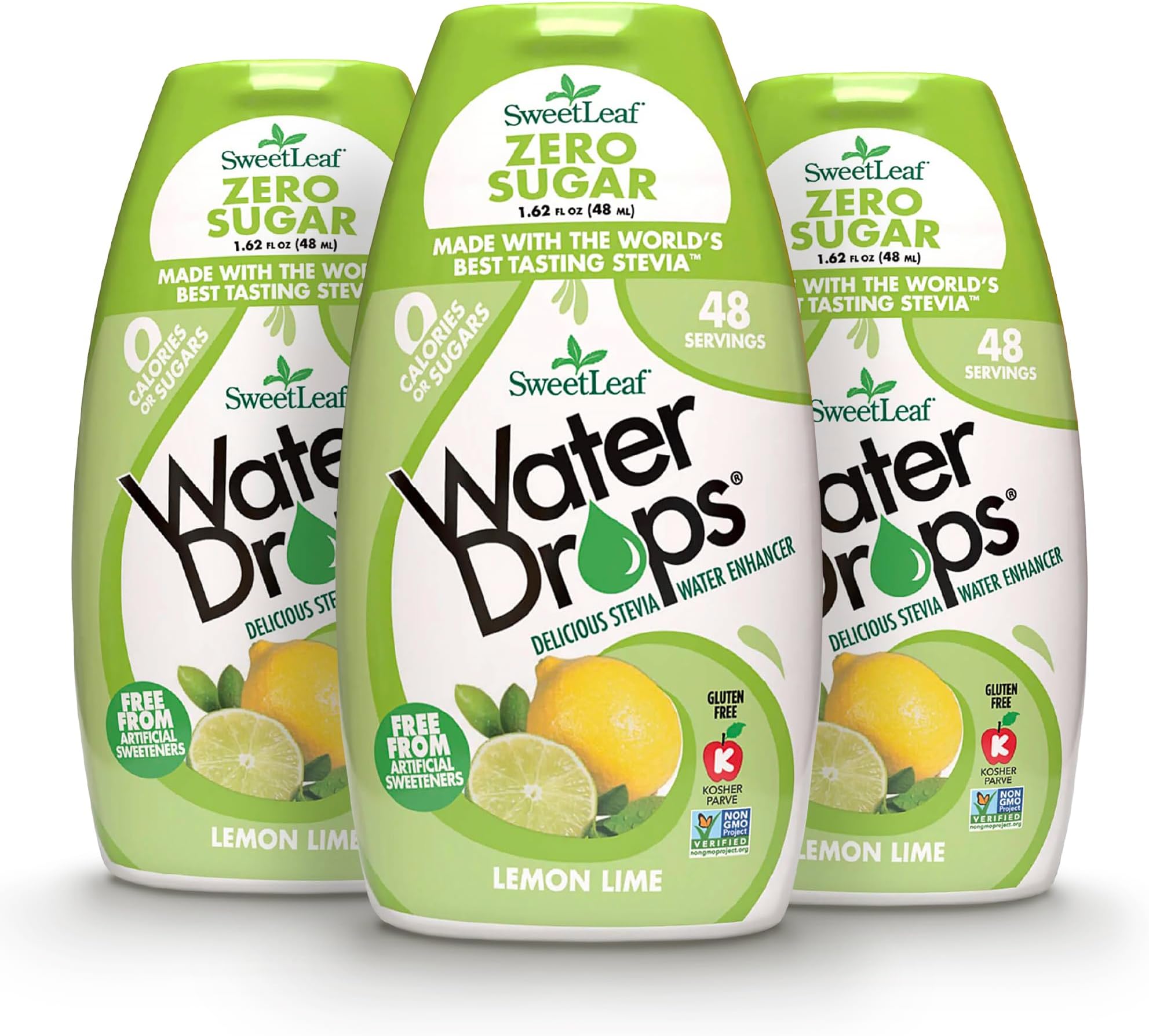 SweetLeaf Water Drops Lemon Lime, Pack of 3
