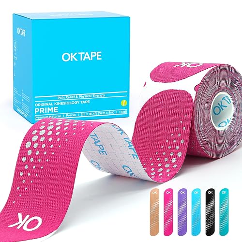 Precut kinesiology tape strips for athletic support
