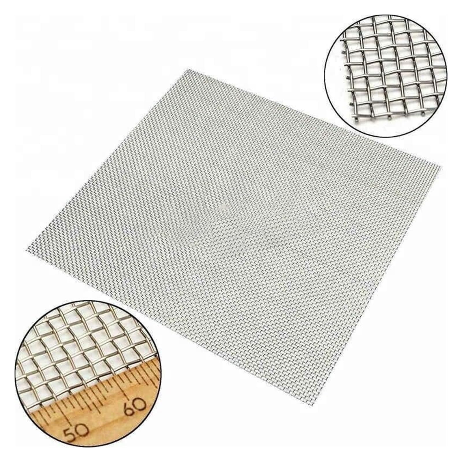 Alambre tejido de filtración Malla de níquel metálica 100 * 100 mm puro Pureza 99,5% 20-400 for laboratorio investigación científica(100x100mm50-60mesh)