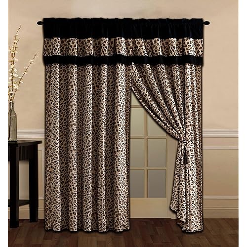 Cheetah Print Curtains Amazon Com