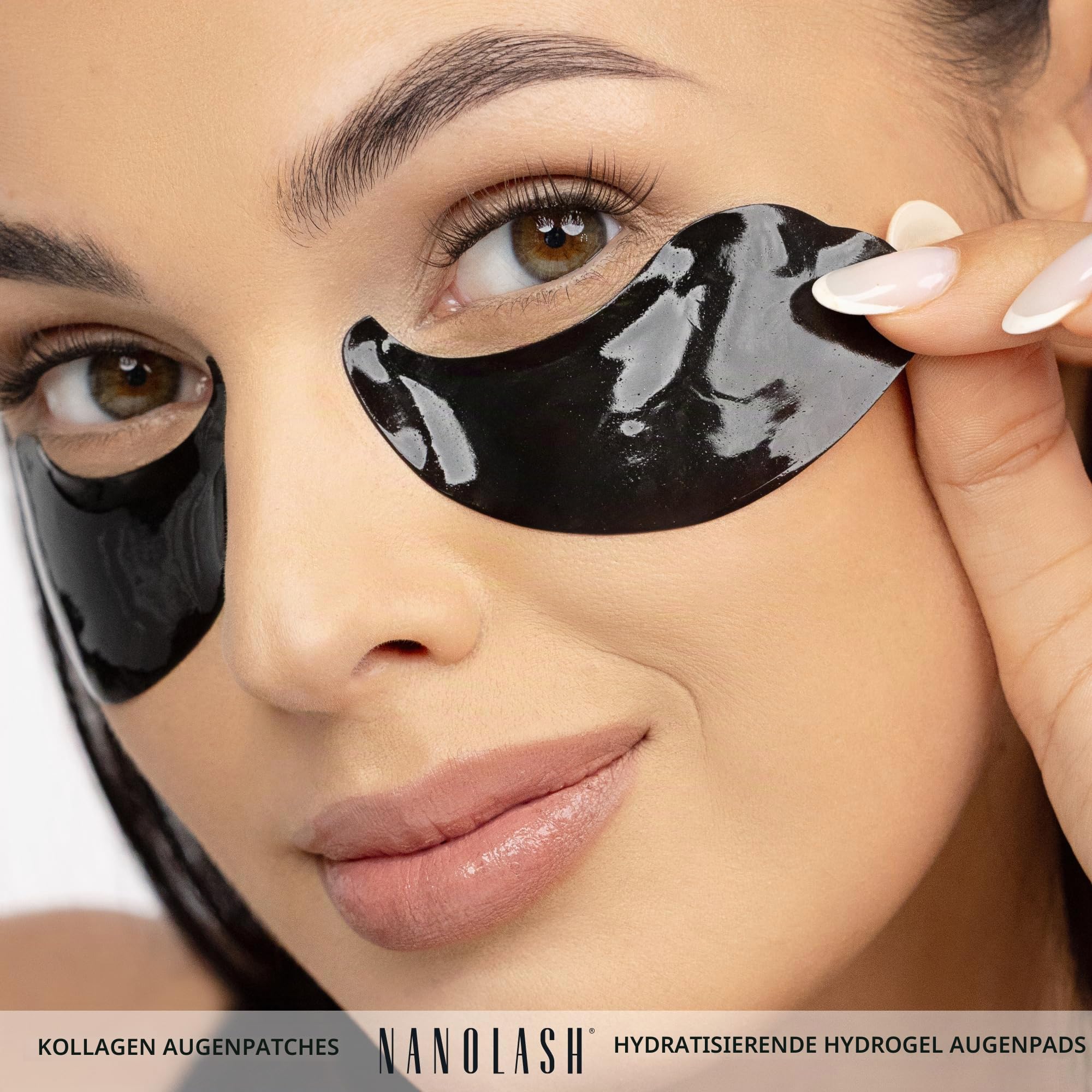 Kollagen Augenpads Nanolash 30 paar - Maske für Augenringe, Hydrogel-Augenpflaster, gel Augenmasken