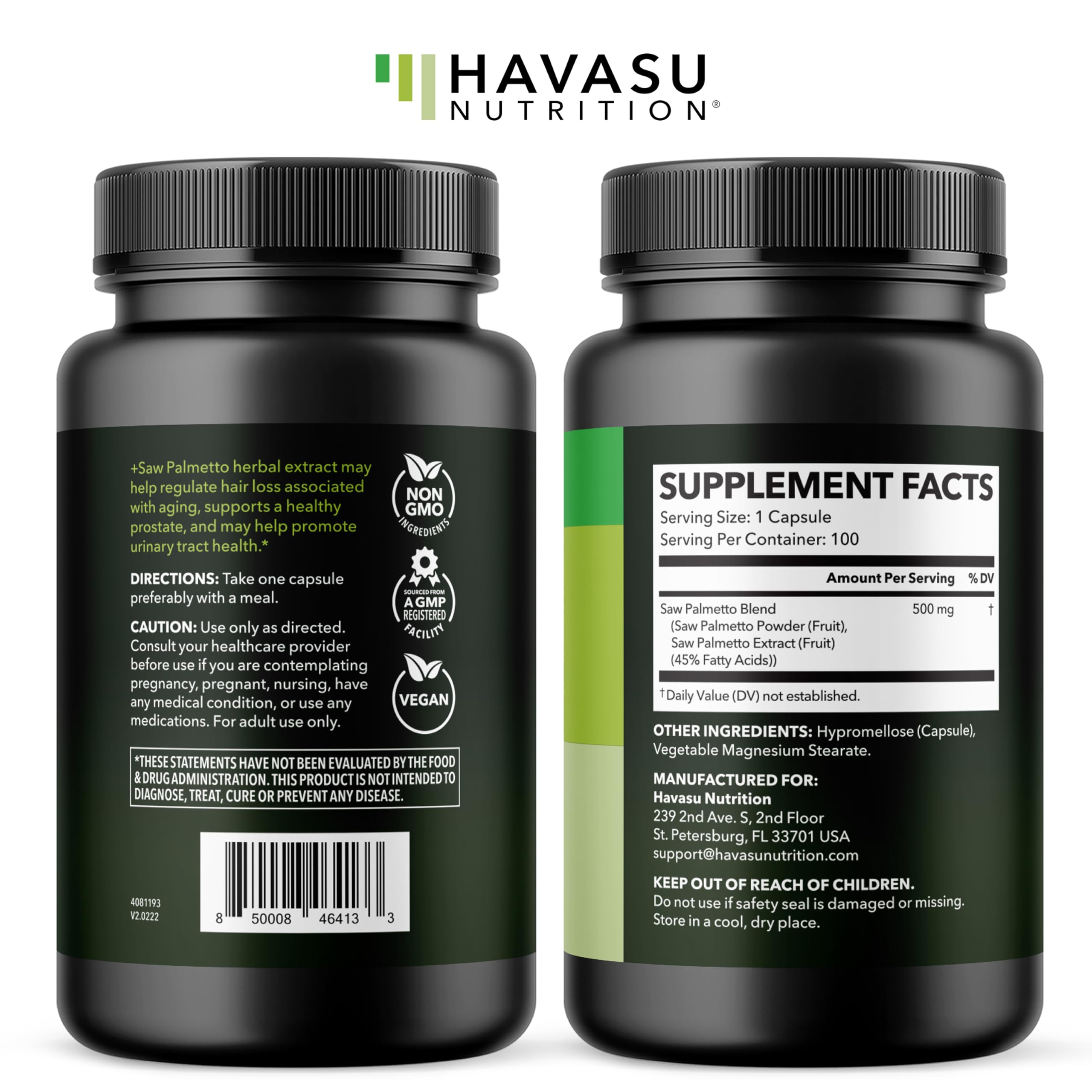 Saw Palmetto for Men Prostate Health Supplement, 500mg Per Serving — Amazon image 8