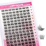 FADLASH Cluster Lashes Fluffy 10-18mm Lash Clusters Volume Lash Extension 112Pcs 3D DIY Lash Clusters D Curl Individual Lashes (R03-0.07-D,10-18mm)