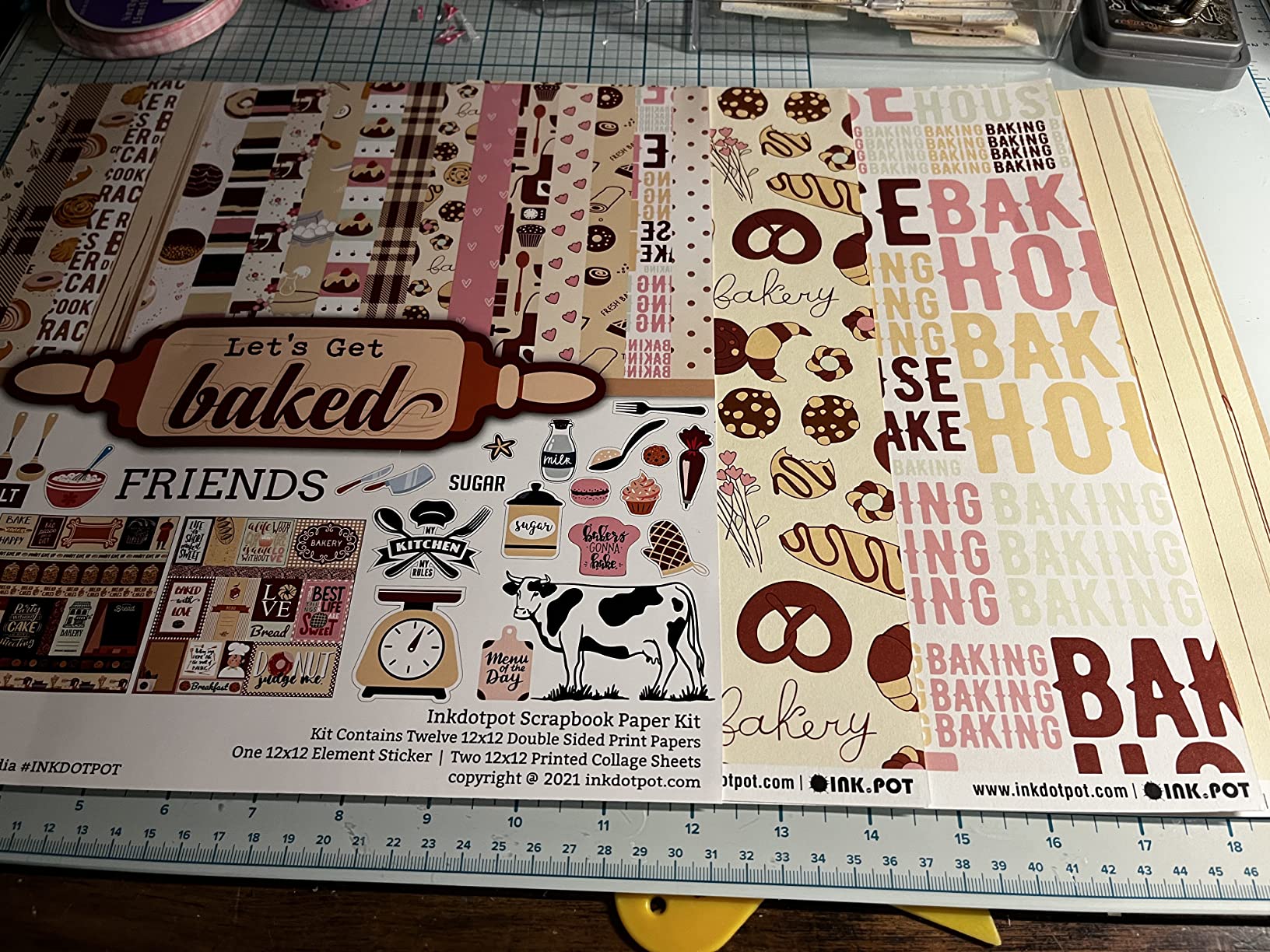 6/mo Finance Inkdotpot Baking Theme Collection Double,Sided