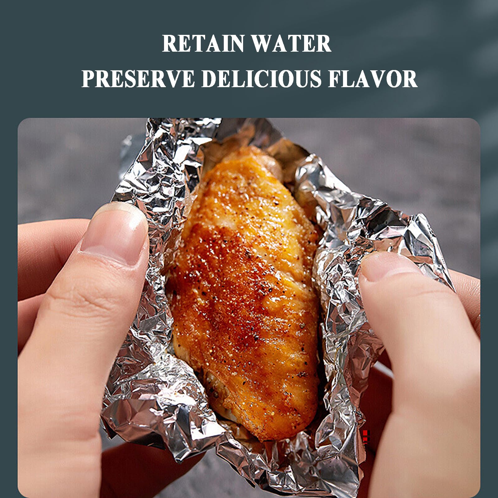 600 Hojas de Papel Aluminio Extra Resistente Precortadas para Mariscos – Mini Conchas para Ostiones y Vieiras – Ideales para Barbacoa, Horneado y Catering(Size:35CM*35CM*20μm)