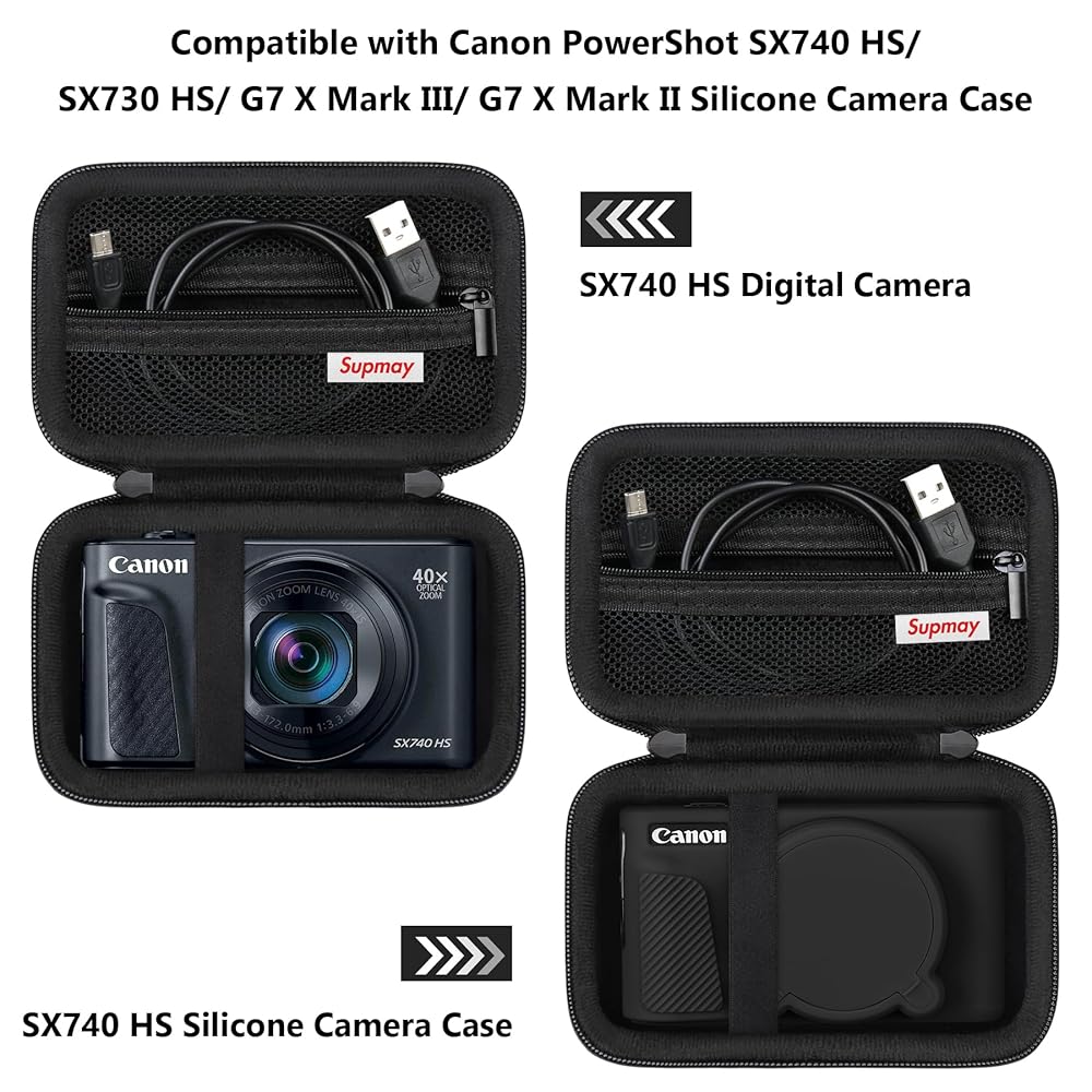 Canon - Canon PowerShot SX730 HS/SX720 HS ソフトケース Amazon.co.jp: Canon PowerShot用 SX720 HS SX730 HS SX740 HS