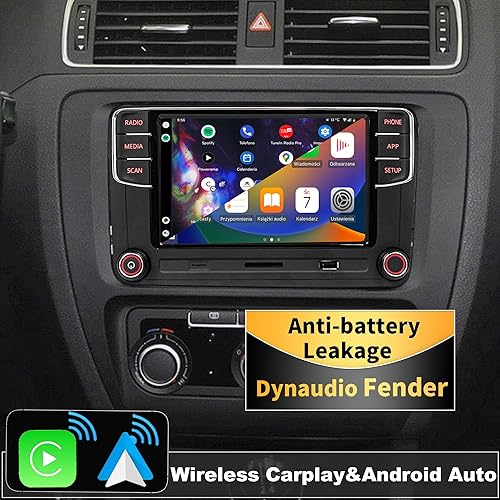 Vista 24 de SCUMAXCON 7 "Android 13 inalámbrico Carplay Android Auto navegación GPS coche estéreo Radio 8-CORE 2+32G IPS pantalla táctil WiFi BT FM AM DSP USB
