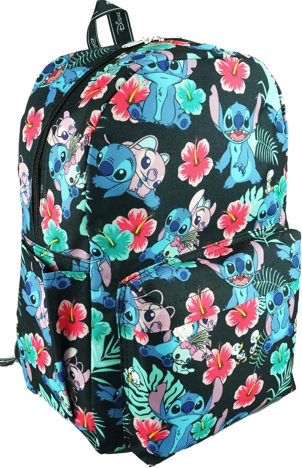 Wondapop Disney Lilo & Stitch 17 Inch Deluxe Backpack with Laptop Compartment (Black)