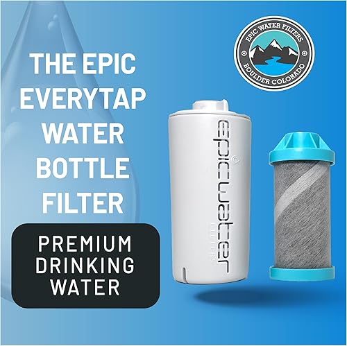 Miniatura 2 de Epic EveryTap - Filtro completo de botella  1 paquete  Vida total de 75 galones  Suministro de 3 a 4 meses  Compatible con todas las botellas de