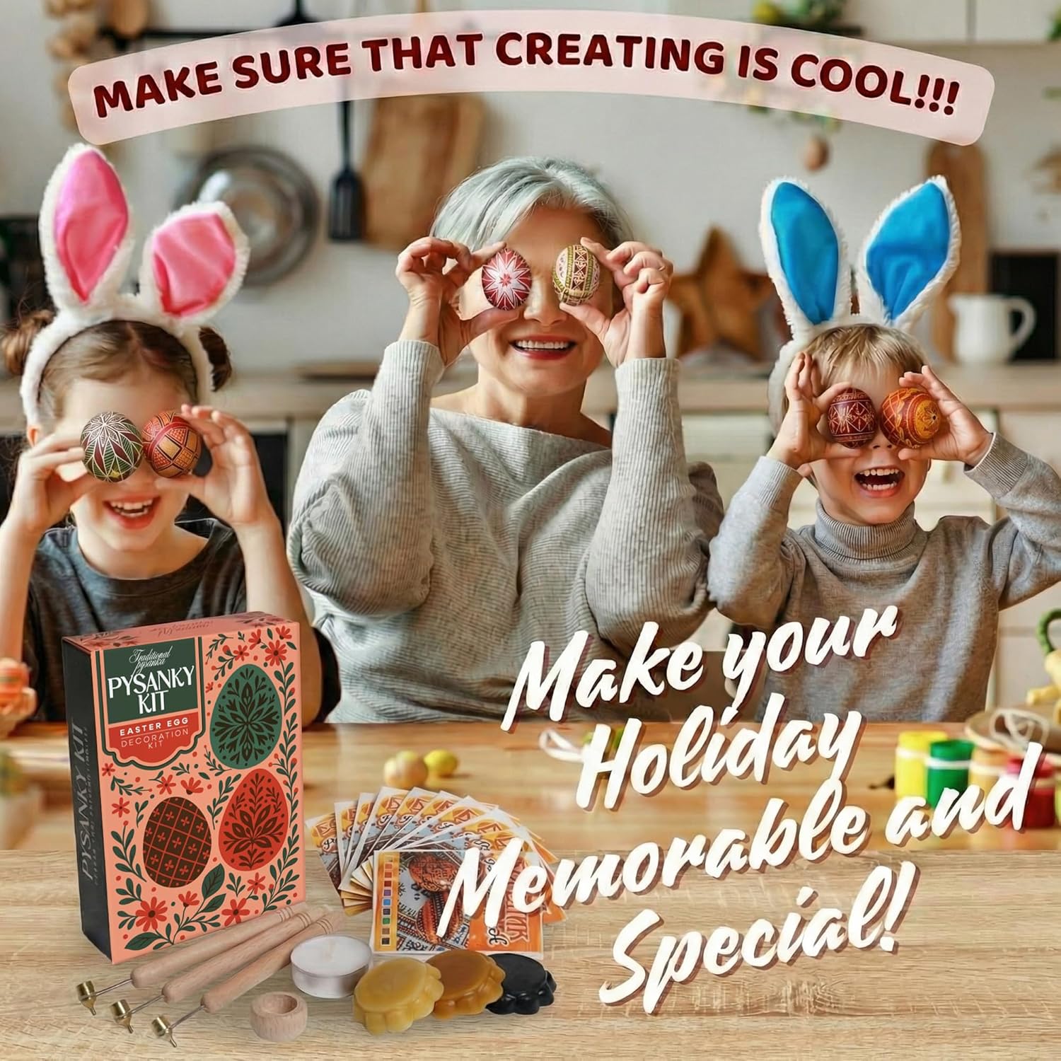 Ukrainian Easter Egg Decorating Kit Kistka Pysanky Kit - All-in-One Pysanky Tools Ukrainian Egg Supplies - Pysanka Tools Kistkas Wax Pen Pysanky