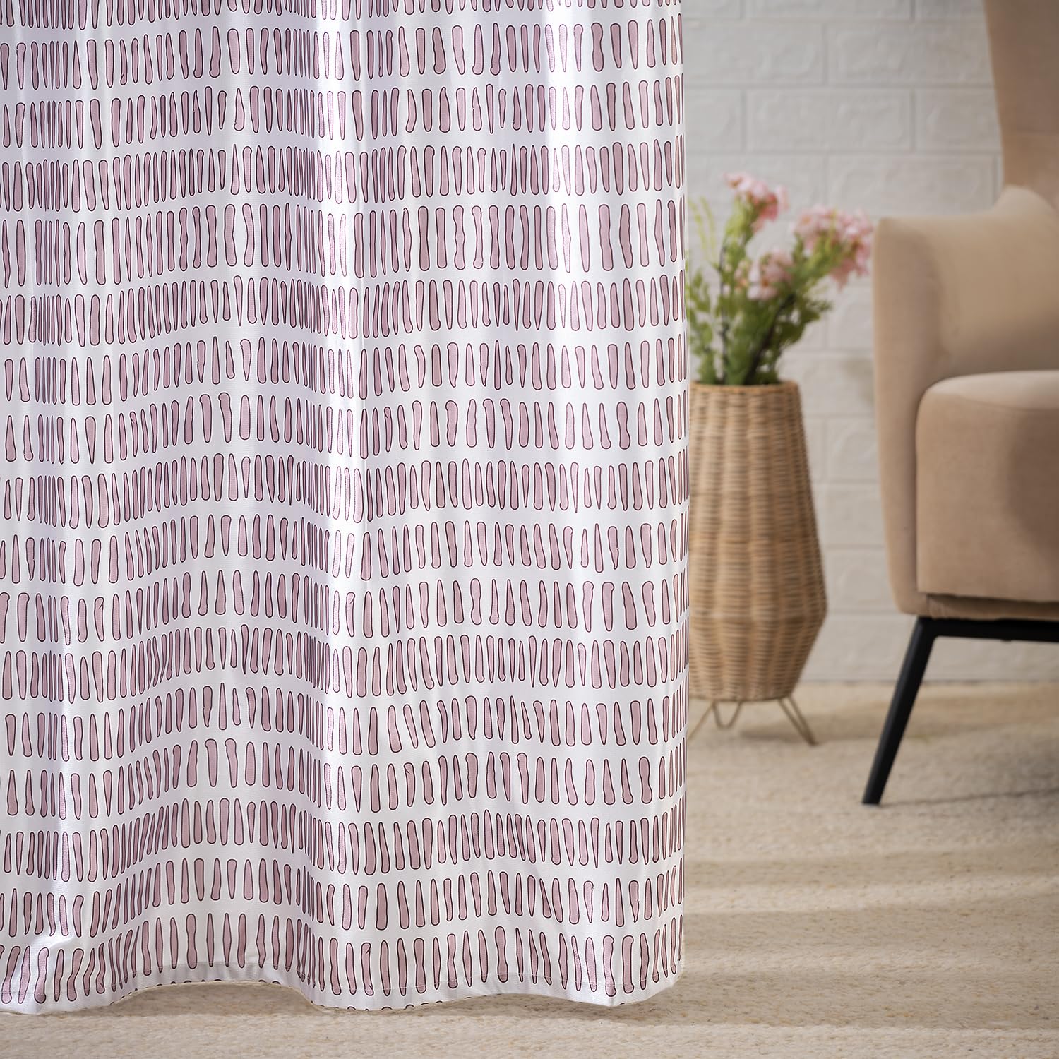Wakefit Window Curtains 5 feet Set of 2, Blocks Upto 70% of Light, Curtains 5 feet, Curtains for Window, Curtains for Living Room, Polyester Printed Curtains, Decoration Items for Home Décor (Piper)
