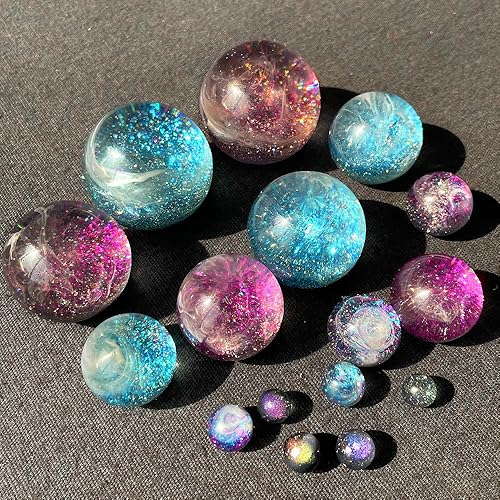 Miniatura 7 de RESINWORLD Moldes de esfera de 20 cavidades para resina, molde de resina de bola redonda, molde de orbes de silicona para fabricación de joyas