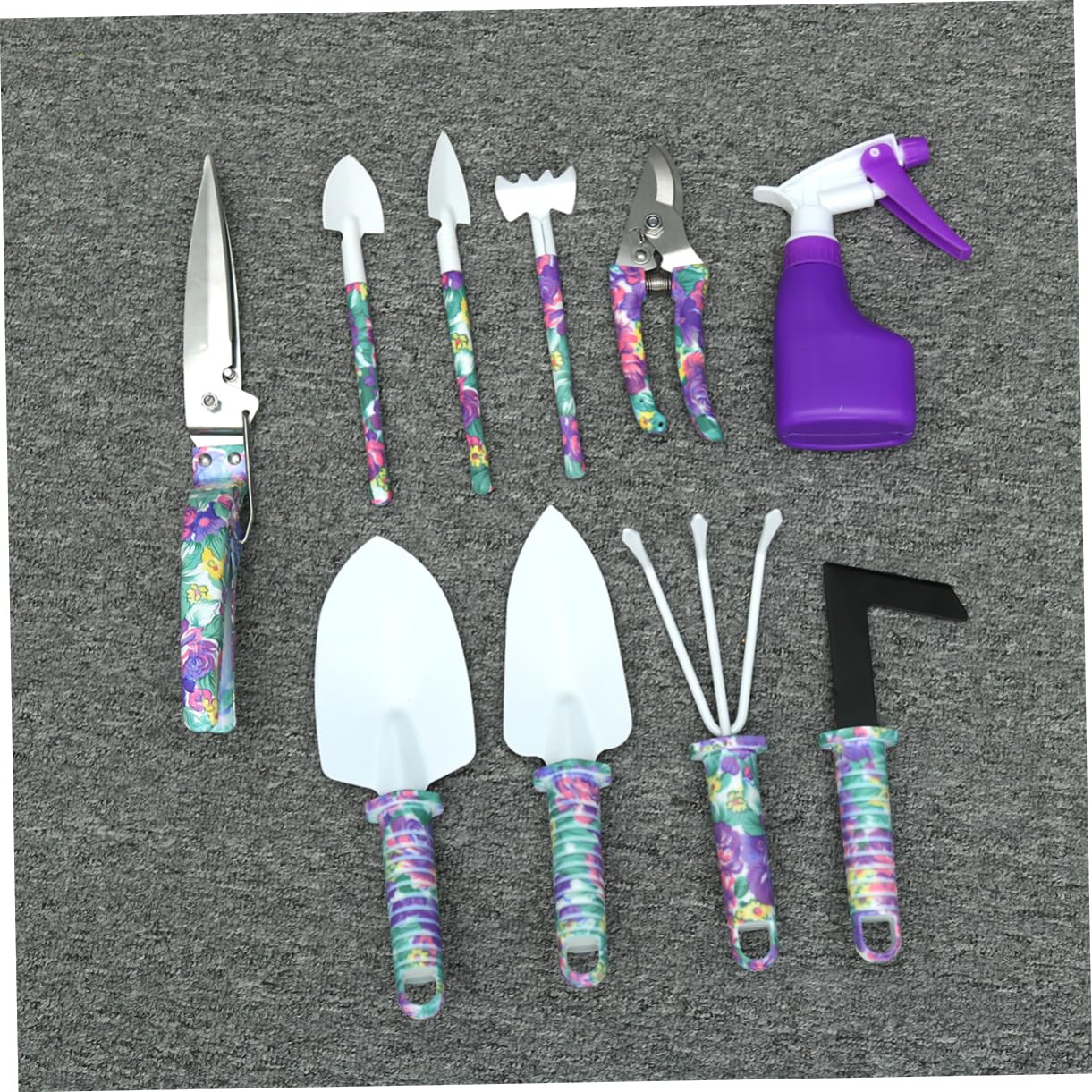 BESPORTBLE T Outil Ensemble De 10 Pièces Fournitures De Jardinage pour Femmes Impression D'Outils Outils De Jardinage pour Le Jardinage