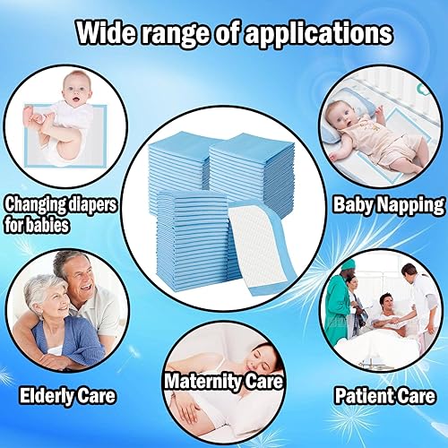 Miniatura 7 de Paquete de 100 cambiadores desechables, pañales de alta absorción, impermeables, a prueba de fugas