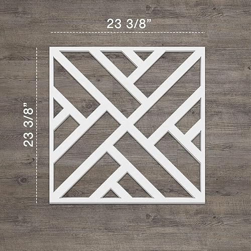 Miniatura 2 de Ekena Millwork 23 38 pulgadas de ancho x 23 38 pulgadas de alto x 38 pulgadas de alto x 38 pulgadas de alto. Paneles de pared decorativos Killeen