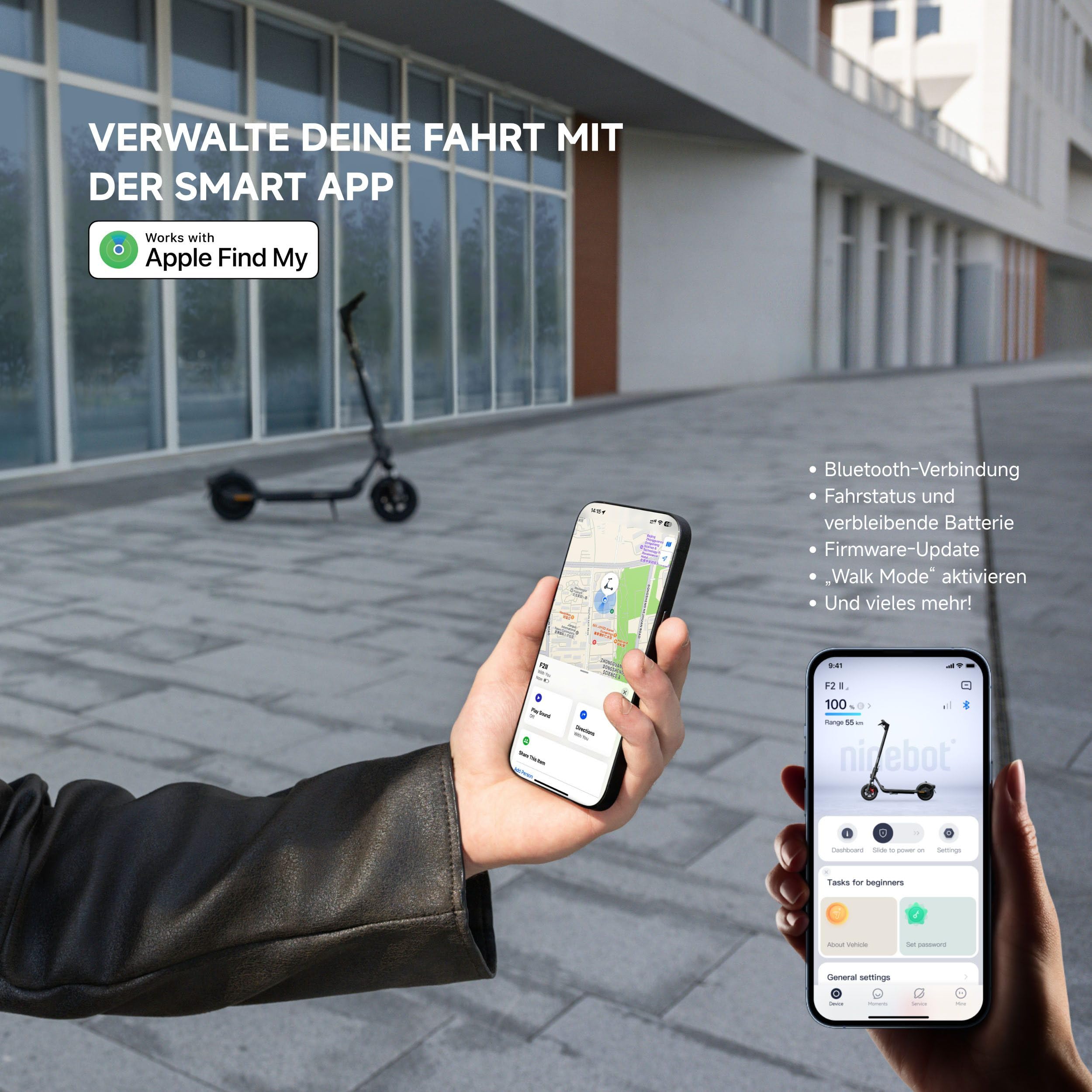 Segway-Ninebot hulajnoga elektryczna dla osób dojeżdżających do pracy z dopuszczeniem do ruchu drogowego