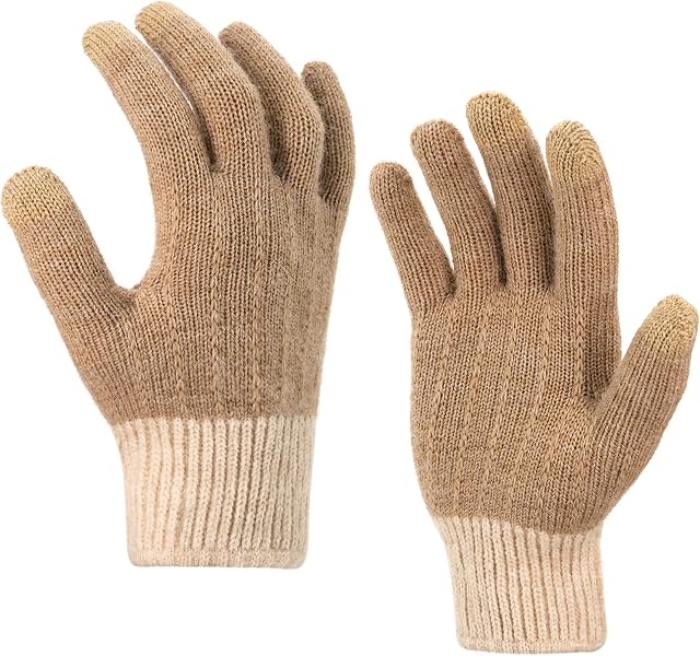 TANNESS Touchscreen Women Winter Gloves | Thermal Gloves| Knitted Hand Warmers | Windproof Typing Gloves for Cycling Skiing Hiking | Ladies Gloves Winter Gloves for Women Gloves Winter