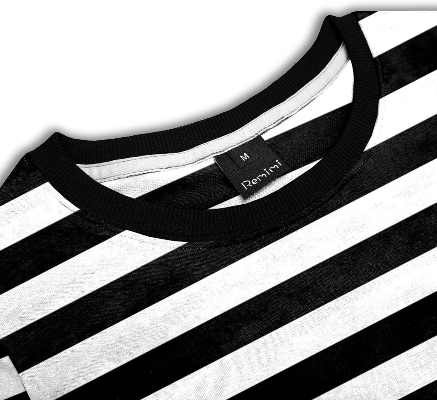 Remimi Kids Striped Shirts Long Sleeve Boys Girls Crew Neck Holiday Tshirts 3-14 Years