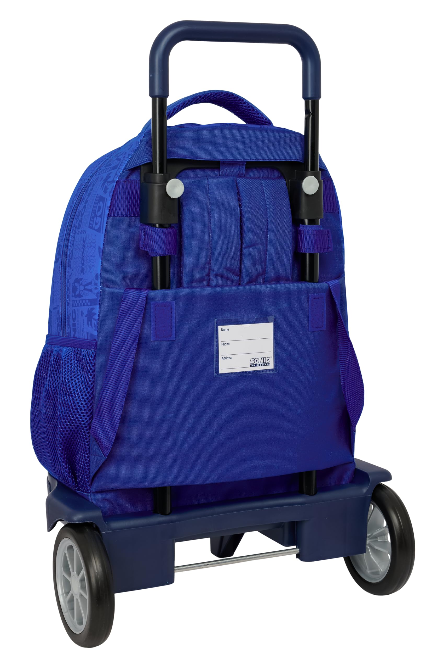 SONIC - Mochila Grande con Ruedas, Compact Evolución, Extraíble, Ideal para Niños de Diferentes Edades, Cómoda y Versátil, Calidad y Resistencia, 33x22x45 cm
