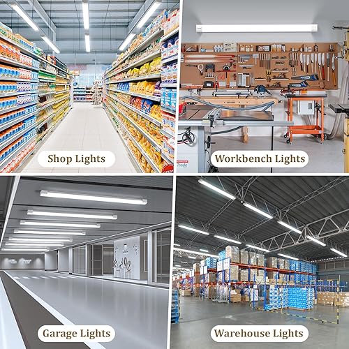 Miniatura 3 de Luz LED Enlazable para Tienda para Cochera de 5 pies, con cable con enchufe, Luz de Armario LED Impermeable Airand, Lámpara para debajo del gabinete