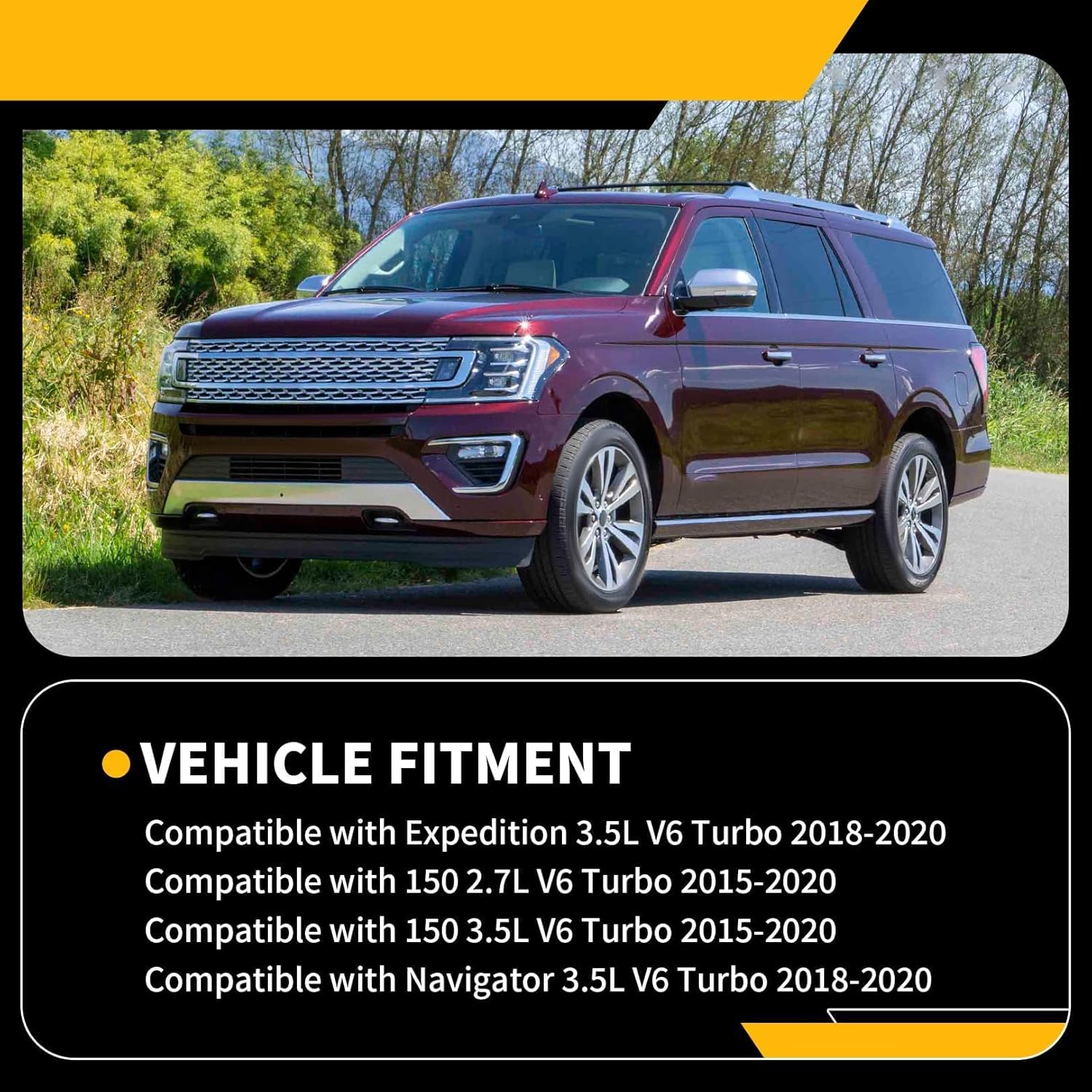 Upgrade Intercooler Coolant Turbo Charge Compatible with F 150 Expedition Navigator 2015-2020 2.7L 3.5L Engine Replace FO3012115 FL3Z6K775A Aluminum Turbocharged Cooler