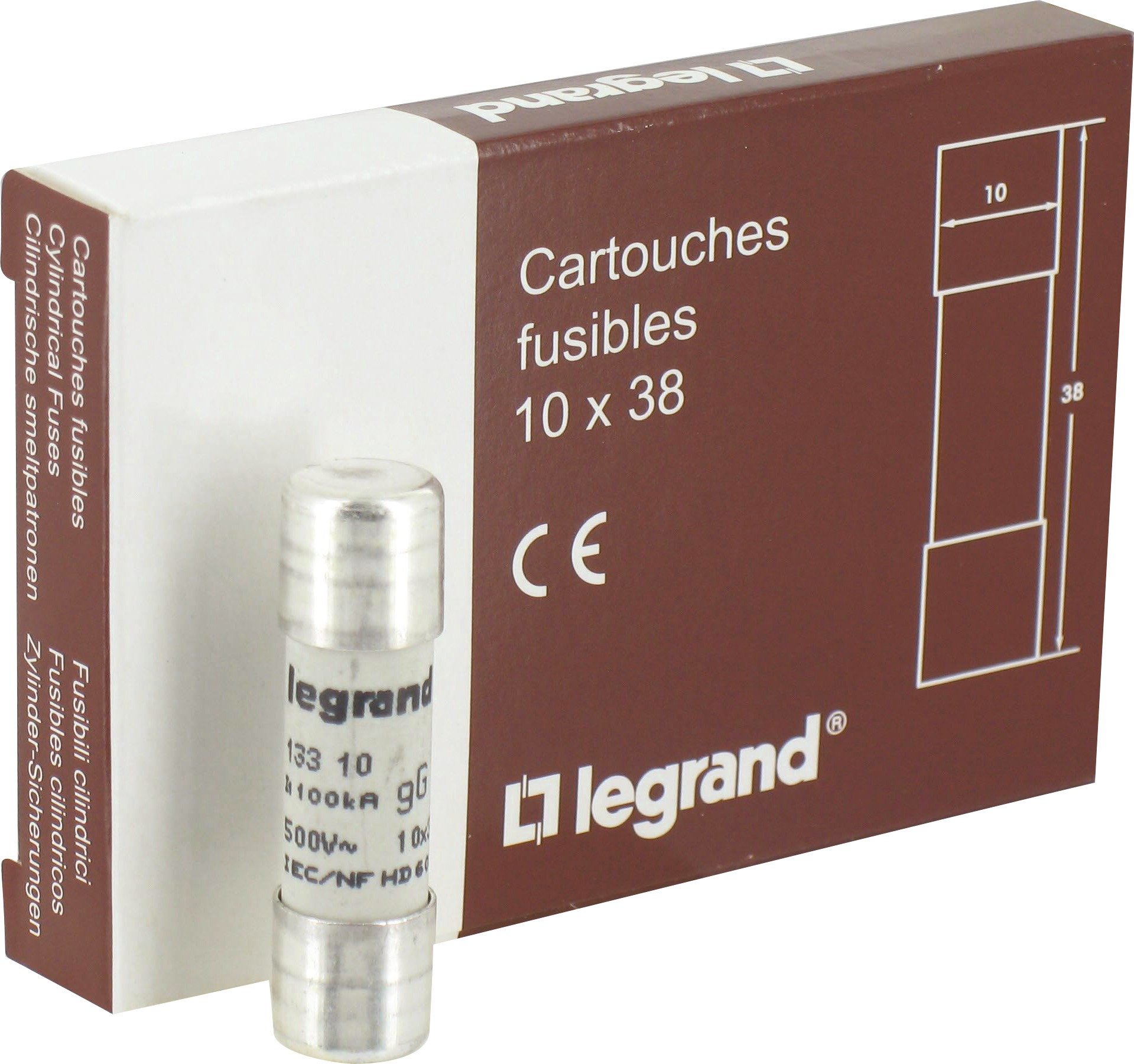 Legrand - CARTOUCHE GG 10X38 10A 500V
