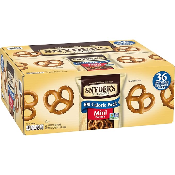 Pretzels Mini Snyder's of Hanover, Packs Individuales 100 Calorías, 36 Unidades miniatura 9