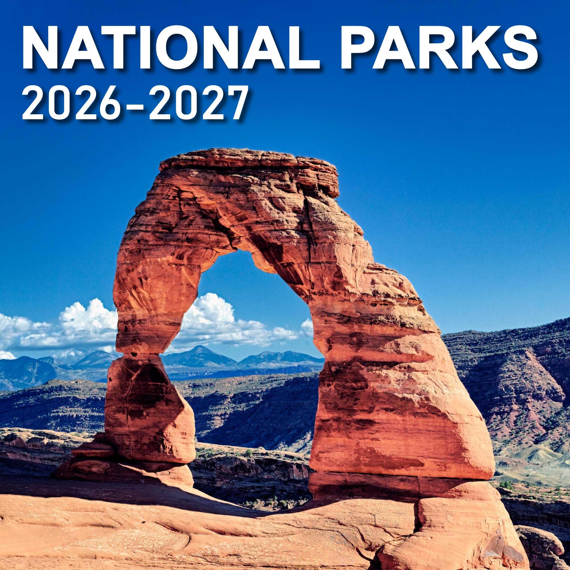 Calendar 2025-2027 - Wall Calendar from November 2025 to June 2027, 2025-2027 Hanging Calendar with Holiday Marked, Premium Paper for Organizing, 12'' x 12'',National Parks - A