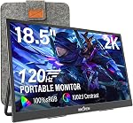 InnoView Moniteur portable, 15.6 1 cm FHD 1080P USB C HDMI Deuxième moniteur externe pour ordinateur portable, bureau, MacBook, Téléphones, tablette, PS5/4, Xbox, Commutateur, Haut-parleur intégré avec Smart Cover