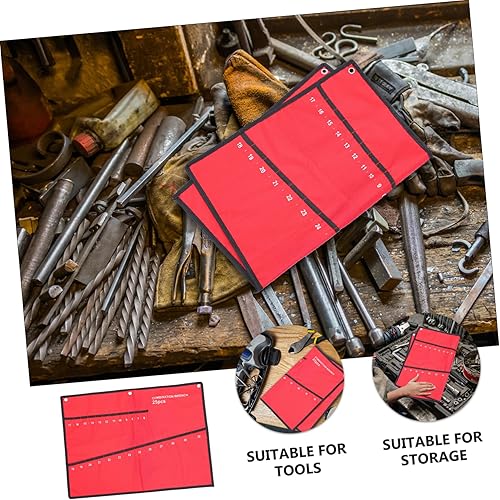 Miniatura 7 de BESTOYARD Bolsa de llaves 3 unids bolso genérico pequeño soporte pequeño kit de herramientas organizador de llaves combinación llave bolsa de