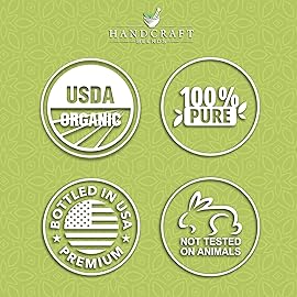 Handcraft Blends Organic Lemongrass Essential Oil - 1 Fl Oz - 100% Pure and Natural - Premium Grade Essential Oil for Diffuser and Aromatherapy