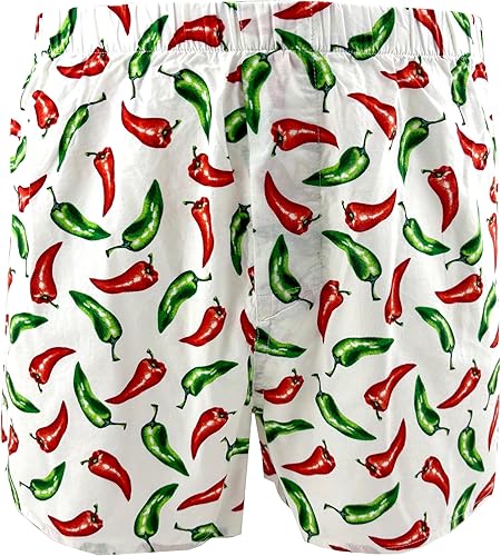 ROCK ATOLL Calzoncillos tipo bóxer de algodón con estampado novedoso y brillante para hombre