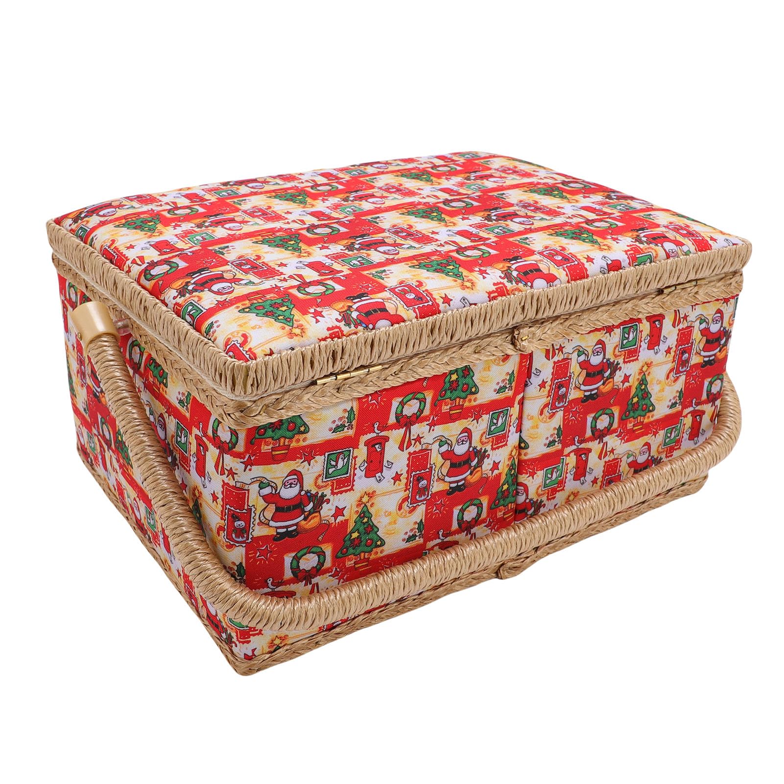 Großer Nähkorb-Organizer, Vintage-Näh-Aufbewahrungsbox mit Herausnehmbaren Fächern, Ideal für Mütter und Anfänger