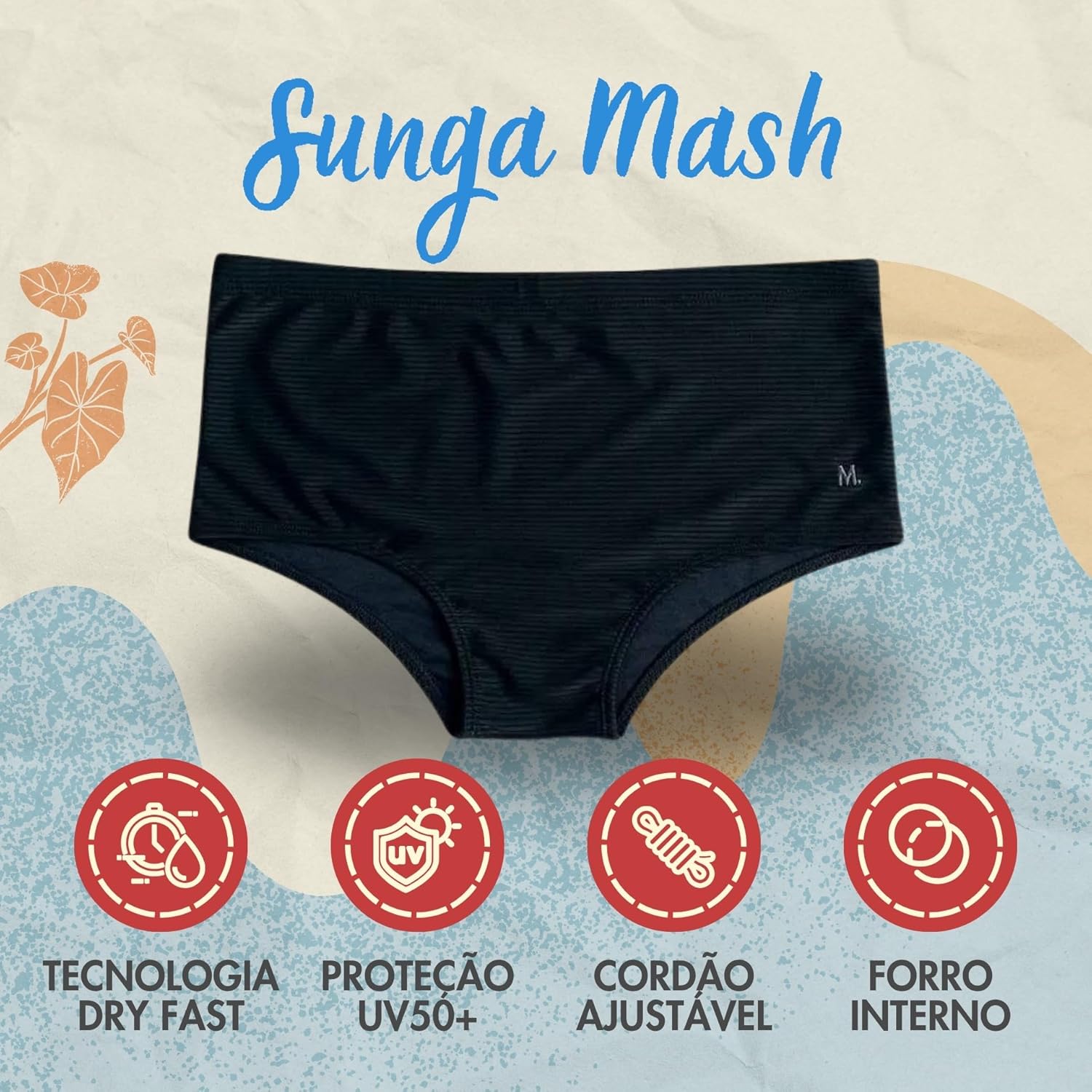 Sunga Mash Masculina Texturizada Lateral Larga Praia Cordão Ajustável em promoção! Veja a oferta e mais achadinhos de Moda praia 9 Hoje é o melhor dia para comprar Sunga Mash Masculina Texturizada Lateral Larga Praia Cordão Ajustável com aquele preço maroto! Promoção! Aproveite a oferta! 9