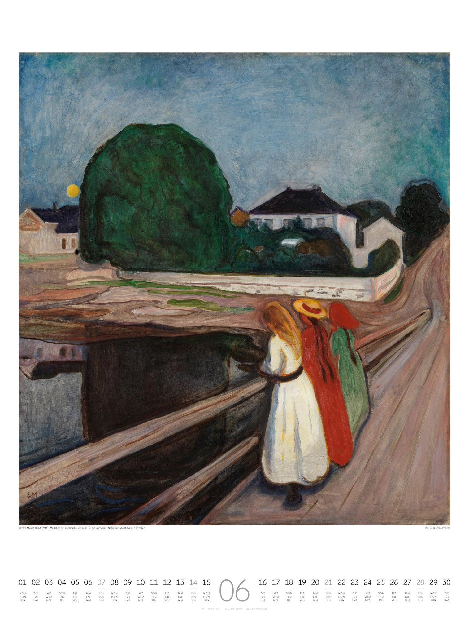 Expressionismus Kalender 2026 | Farbenfroher Kunst-Kalender im großen Hochformat (50x66 cm) | Der Blaue Reiter und Die Brücke
