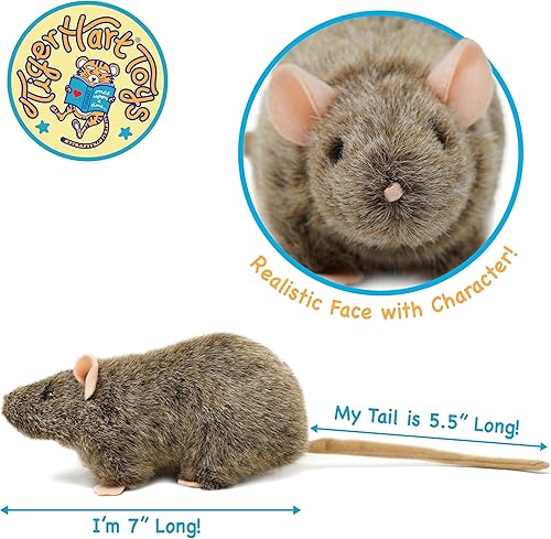 Miniatura 3 de Reuben The Rat - 7 Inch Stuffed Animal Plush Mouse