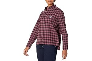 Carhartt Women's Rugged Flex Loose Fit Midweight Flannel Shirt