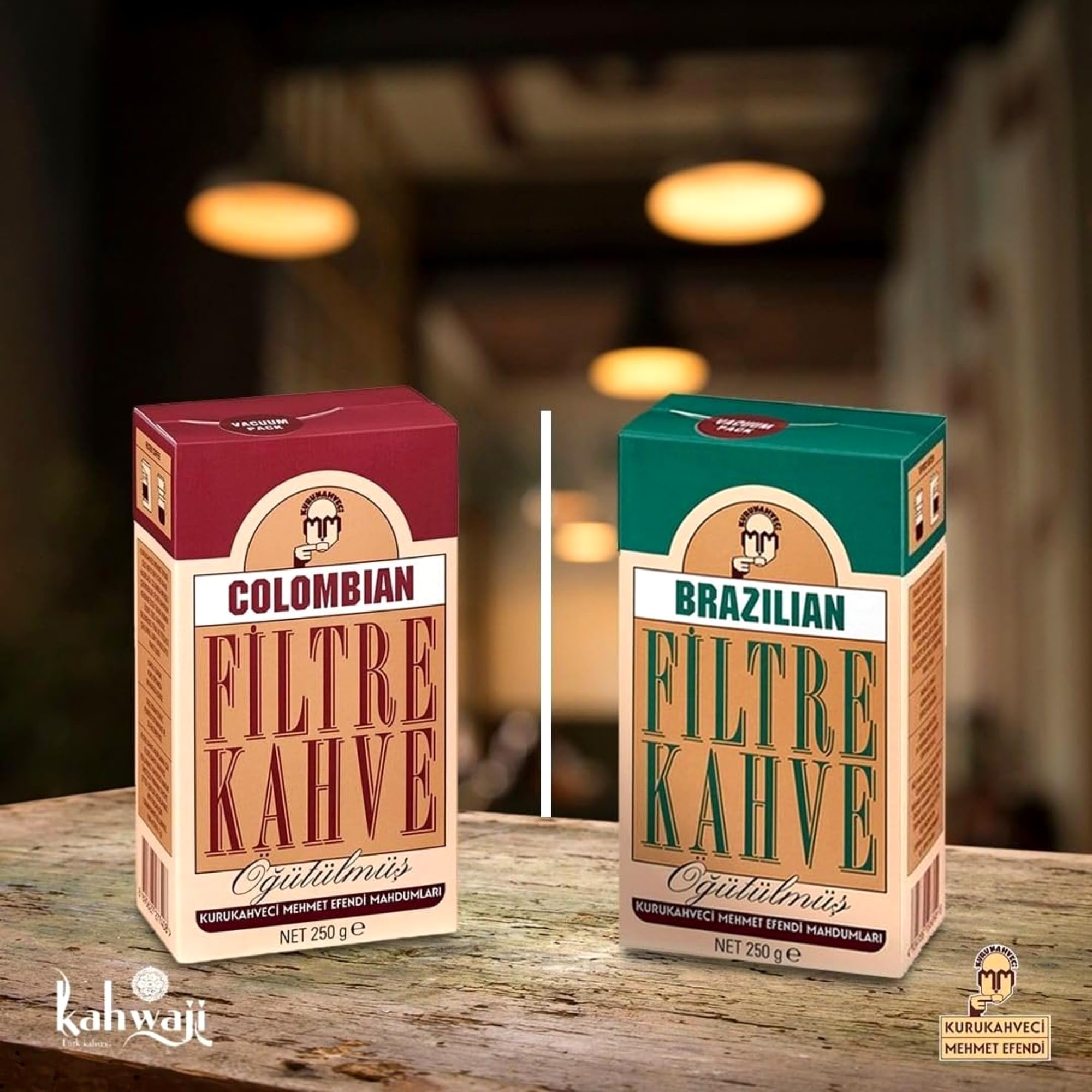 KURUKAHVECI MEHMET EFENDI Kolumbijski filtr do kawy świeżo zmielony, bogaty aromat, pełne naturalne słodkawe orzechy laskowe do czekolady, smak karmelowy 2,82 l OZ / 80 g