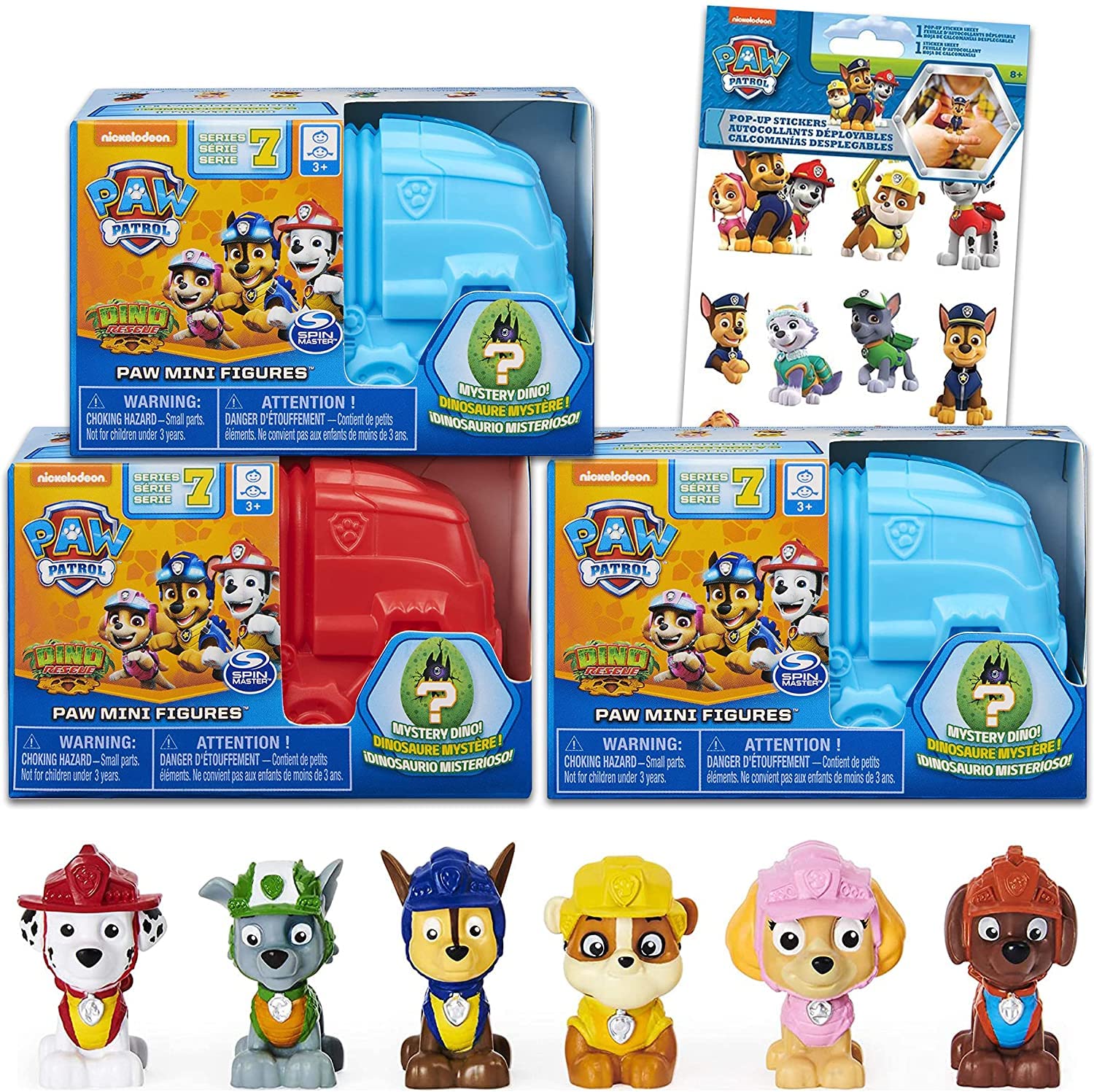 Buy Paw Patrol Blind Box Mystery Pack Bundle 3 Pack Mini Paw Patrol