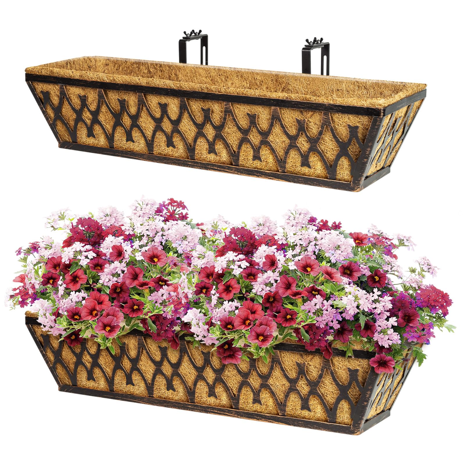 Karlliu 24 Inch Railing Planter Box
