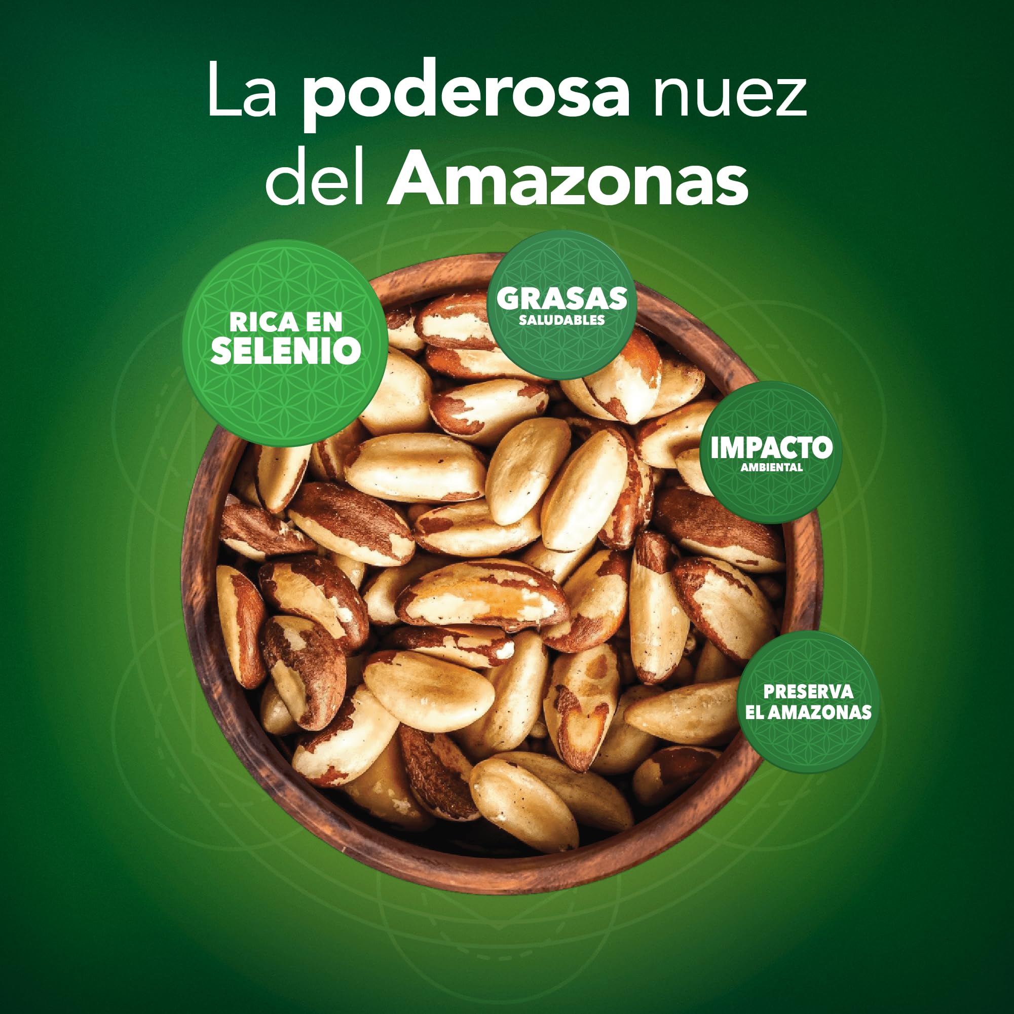 Brazil Nuts It’s Good Energy Nueces del Brasil Salvajes Orgánicas | Nueces del Brasil crudas | 100% de crecimiento silvestre, recolectadas de forma sostenible | Ricas en selenio