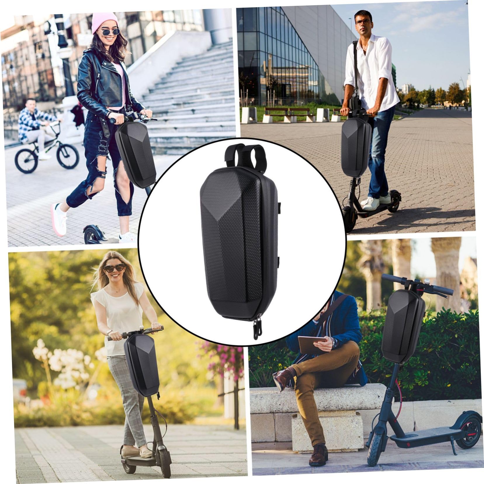 wasserdichte Lenkertasche Bike Rollergrifftasche aus Eva-Material Aufbewahrungstasche zum Einfachen Anbringen Geeignet für Mountainbikes und Citybikes zum Schutz von Werkzeug